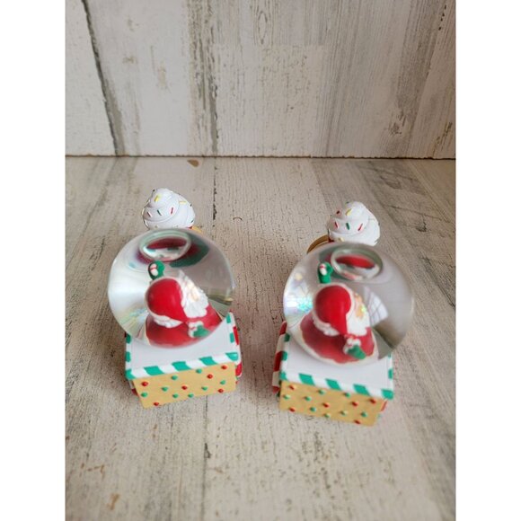Hallmark Santa Claus train snow globe Xmas decor figure set - Picture 4 of 5